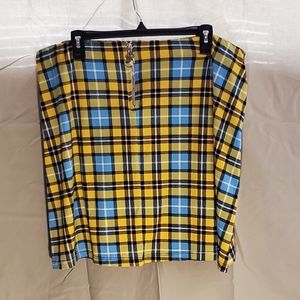 Joe Boxer Plaid Mini Skirt
